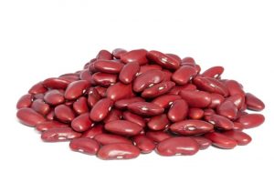 Pile of red kidney bean