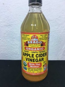 Apple cider vinegar in Nigeria. It is one of the typhoid remedies