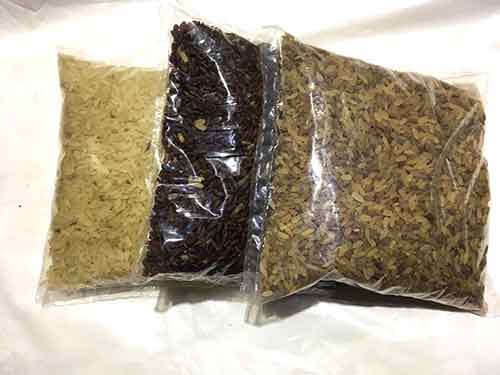 red rice vs white rice and brown rice mix and healthy food