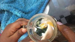 Spirulina in yoghurt