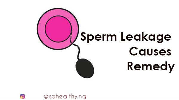 Sperm leakage after sex causes and remedy