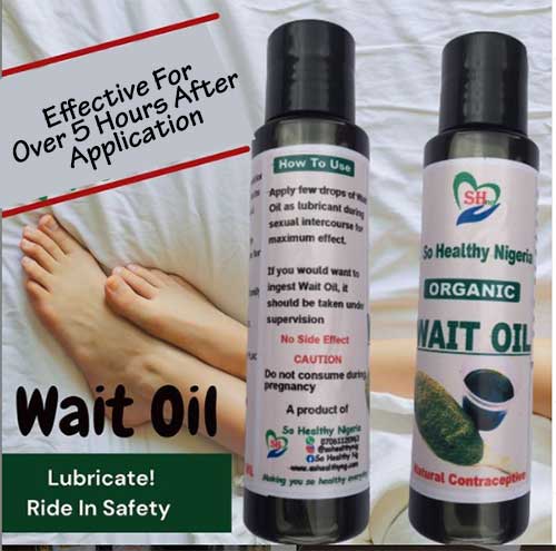 Neem contraceptive wait oil. Natural contraceptive lubricant