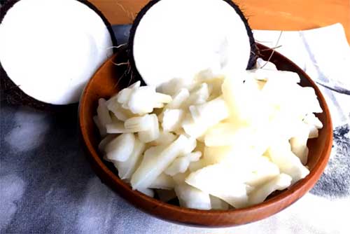 cassava and coconut snack