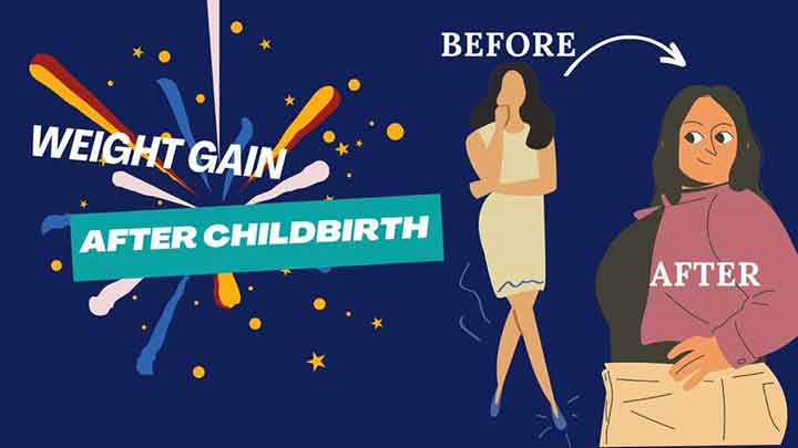 Weight gain after childbirth